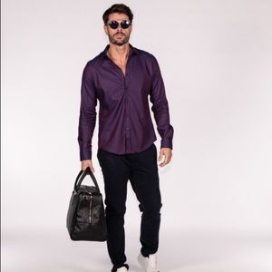 Versace Collection "City Men's" Dress Shirt | Maroon